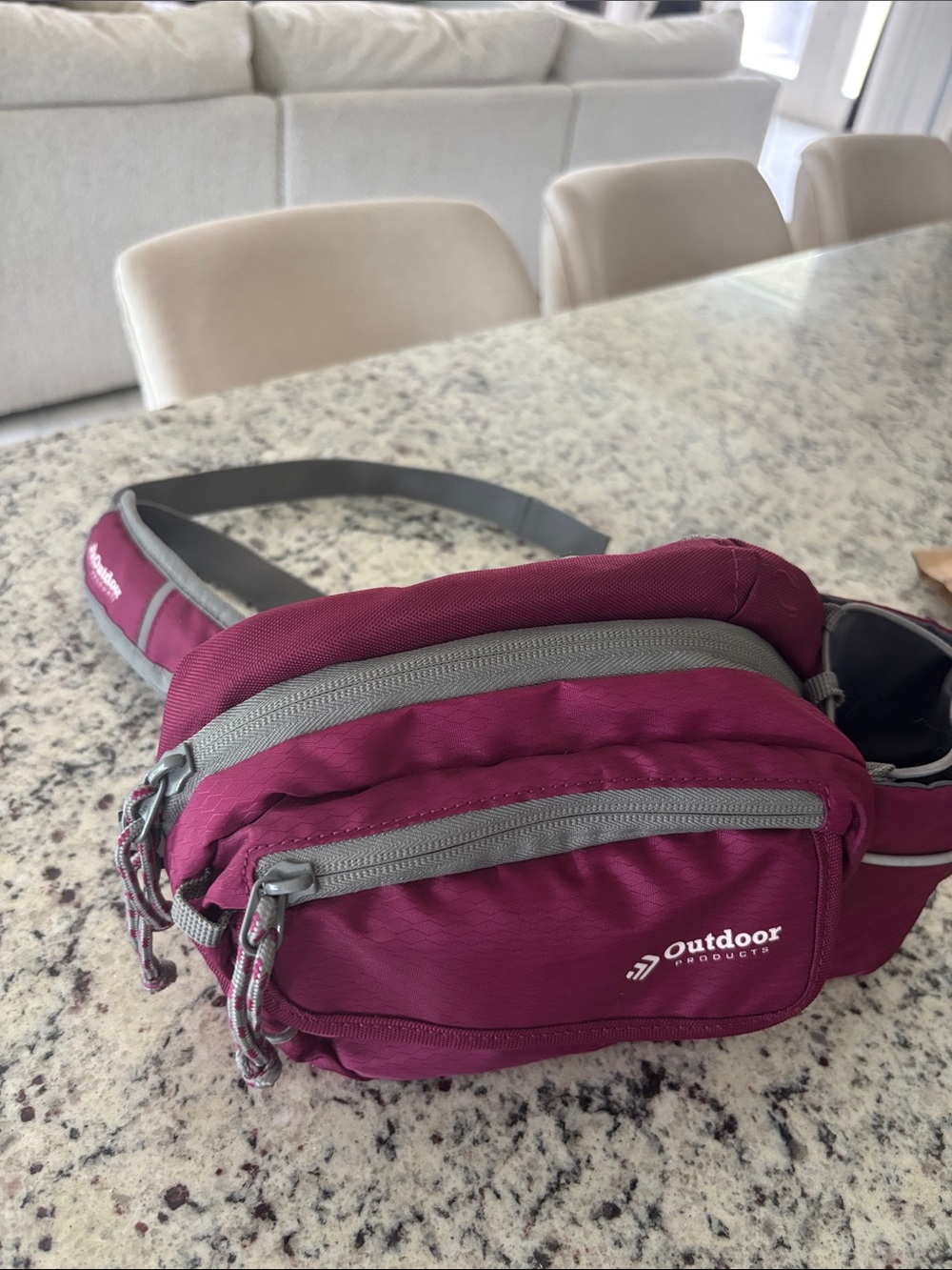 NWOT Outdoor Products burgundy Waist Pack